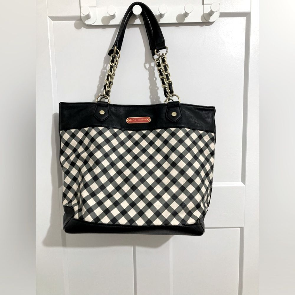 Betsey Johnson Betseyville Check Mate Bag - Picture 1 of 14